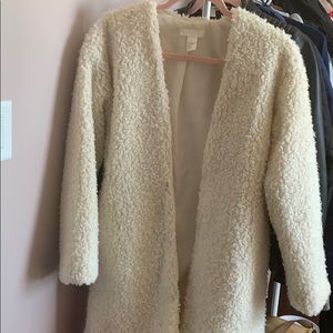 H&M Sherpa/Teddy coat/cardigan